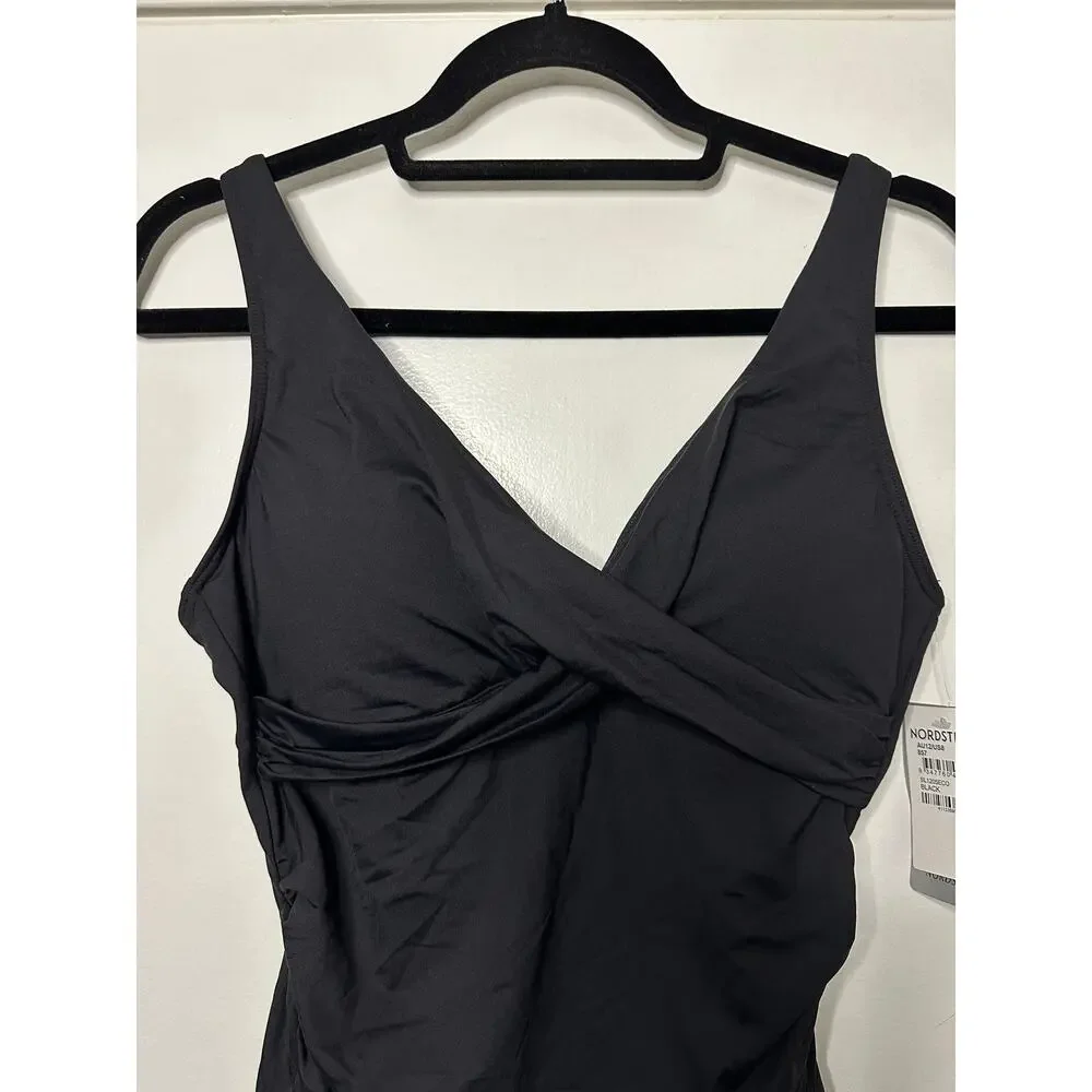 Sea Level Australia Nordstrom Eco Essentials Cross Front One-Piece Suit Sz 8 NWT - Picture 3 of 13